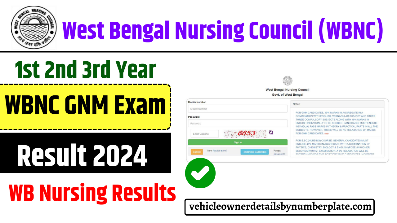 WBNC GNM Exam Result 2024 (Link OUT) 1st 2nd 3rd Year, West Bengal Nursing Results