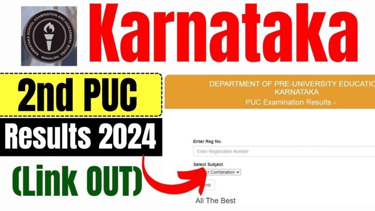 Karnataka 2nd PUC Results 2024, Download Class 12 Marksheet at kseab.karnataka.gov.in