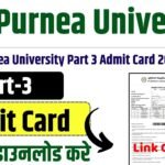 Purnea University Part 3 Admit Card 2024 Download Link
